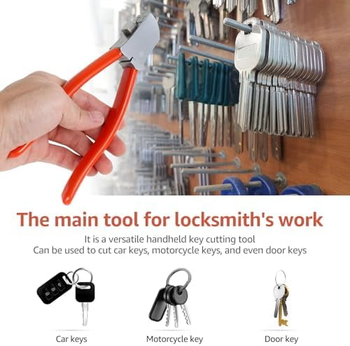 Key Cutter, Professional Stainless Steel Cutting Pliers for Cutting Car Keys, Motorcycle Keys, Door Keys