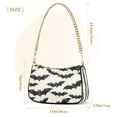 thumbnail image 3 of Ryvnso Bats Halloween Womens Chain Shoulder Bag Tote Handbags Clutch Hobo Purse with Zipper for Travel, 3 of 7