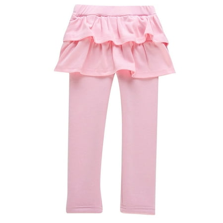 

PINQI Toddler Fall Pants Kids Girls Fashion Streak Wide Pinstripe Wide Leg Pants Spring Summer and Autumn Casual Pants for 2-11 Years(Pink 6-7 Years)