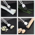 thumbnail image 3 of Kitchen Green Onion Slicer Stainless Steel Scallion Cutter Vegetable Onion Garlic Cutter Manual Green Onion Cutter Slicer for Kitchen Restaurant Hotel, 3 of 10