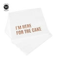 thumbnail image 3 of Koyal Wholesale Rose Gold Foil I'm Here For The Cake Saying Cocktail Napkins, 5-Inch Bulk 50-Pack Count 3-Ply, 3 of 5
