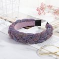 thumbnail image 5 of Diadema trenzada para mujer, hiyab de nudo ancho, diadema, accesorios elásticos para el cabello, hiyab para mujer y niña, regalos de navidad MFZFUKR CPB-DE-LYY904-1, 5 of 5
