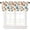 Thanksgiving Fall, variant on Thanksgiving Fall Window Valances Kitchen Short Curtains with Rod Pocket Maple Leaves Pumpkin Valance Drapes Farmhouse Window Treatment for Living Room Bathroom Decor 54" X 18"