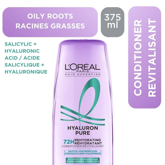 Hyaluron Pure Rehydrating Conditioner 375 ml, Oily Roots & Dehydrated Hair