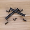 thumbnail image 1 of SHOWERORO 2Pcs Barn Door Handles Black Aluminum Alloy Vintage Simple Design For Homeowners, 1 of 6