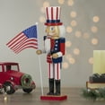 thumbnail image 2 of Northlight Patriotic Wooden Uncle Sam Christmas Nutcracker - 15", 2 of 5