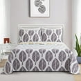 thumbnail image 4 of Marina Decoration Ultra Soft Silky Deep Pocket Rich Printed Bedding Rayon from Bamboo All Season Sheet Set with Pillowcases, Modern Colorful Leaves Pattern, 4 of 7