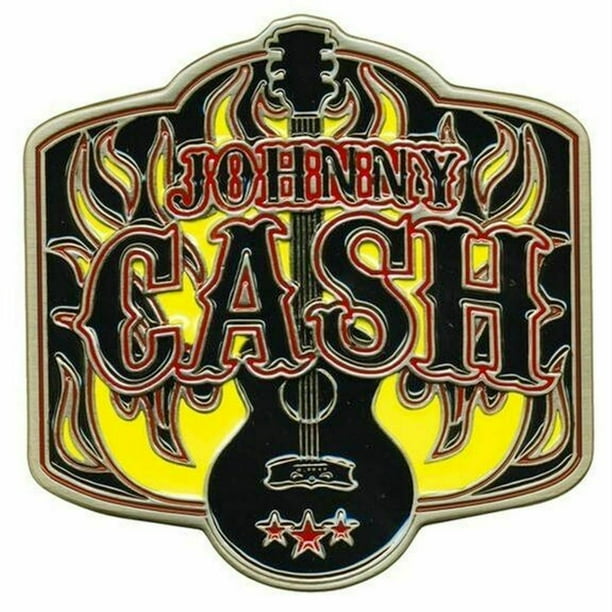 Mainstreet Classics Johnny Cash Logo Metal/Enamel Belt Buckle
