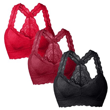 

Mackneog Best Bras for Women New Women Plus Size Vest Crop Wire Free Bra Lingerie Sexy V Neck Underwear Lingerie S 3XL Polyester Push Up Bras for Women