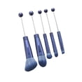 thumbnail image 4 of Kit de 5 brochas de maquillaje, brochas de maquillaje multifuncionales para bricolaje, para sombras de ojos para adultos, mujeres, novias y mejores Azul oscuro, 4 of 8
