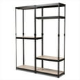 thumbnail image 1 of Baxton Studio BH06-BH09-Black-Shelf Gavin Black Metal 7-Shelf Closet Storage Racking Organizer, 1 of 5
