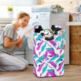 thumbnail image 5 of Yayeee Freestanding Laundry Hamper with Handle Collapsible Large Storage Basket for Clothes, Abstract Drawing, 5 of 7