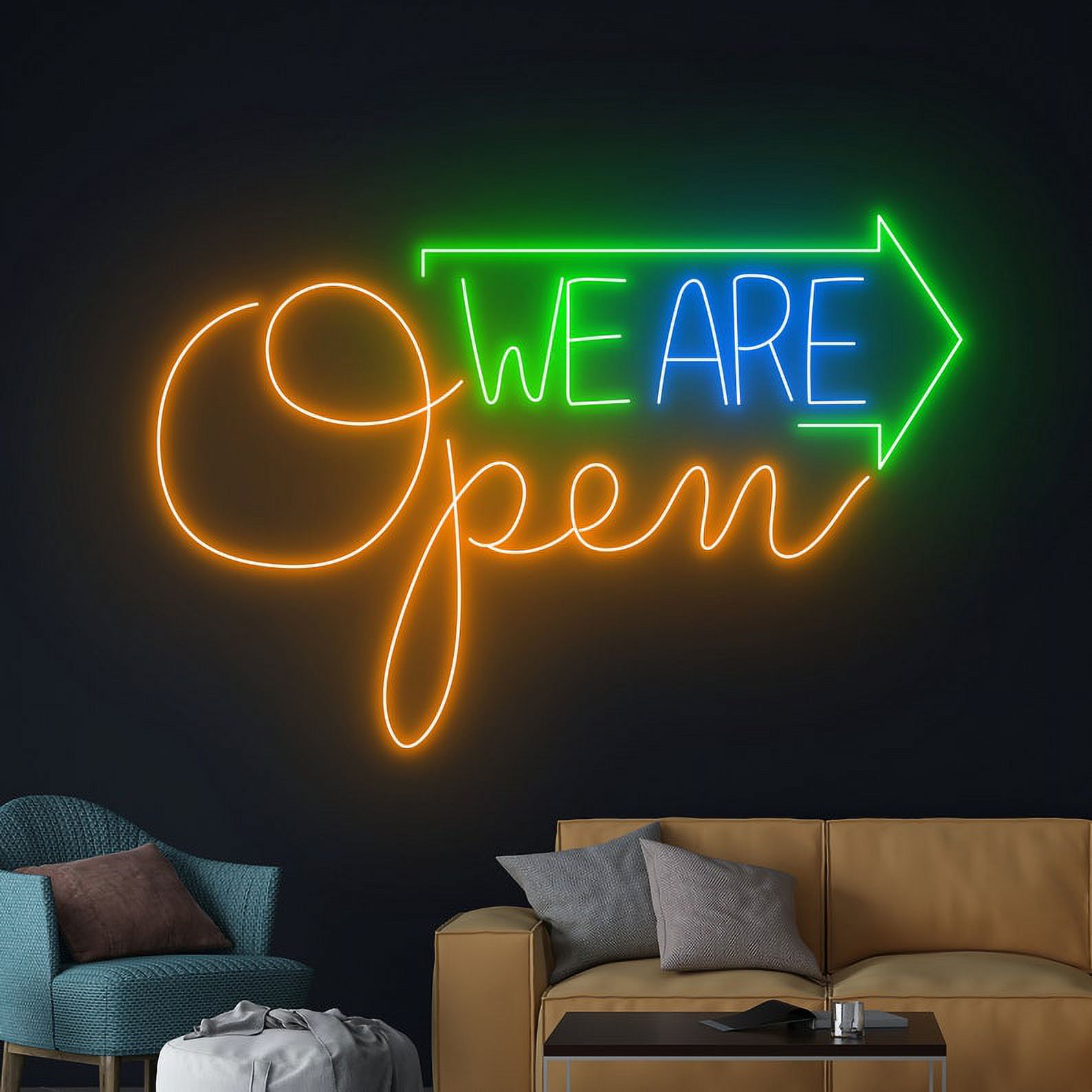 Handmadetneonsign We Are Open Neon Sign, We Are Open Led Sign, Open Led Light, Welcome Neon Light