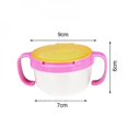 thumbnail image 3 of 1pcs Anti-sprinkle Baby Snack Cup Double Handle Biscuits Snack Bowl Spill Proof Cup Feeding Bowls Baby Accesories, 3 of 6