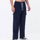 thumbnail image 5 of Pantalones largos para hombre, informales, holgados, ventilados, con bolsillos y cordón, para ejercicio al aire libre, rectos, de poliéster., 5 of 8