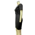 thumbnail image 5 of Gvmfive Women Sexy Plunge V Neck Short Sleeve Midi Dress Party Evening Dress, 5 of 6