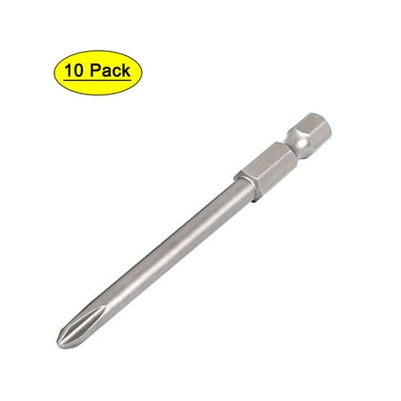 

5mm PH2 Magnetic Screwdriver Power Screw Insert Bits 75mm Long 10pcs