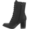 Laundry List Women's Heeled Lace Up Boot