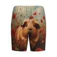 thumbnail image 2 of Lsque Rose Cute Guinea Pig Mens Sleep Pajama Shorts,Short Pajama Pants, Cotton Ultra-Soft Knit-X-Large, 2 of 9