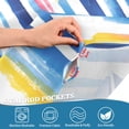 thumbnail image 5 of Yayeee Kitchen Curtains Tier Set of 2 Light Filtering 57"x36" Over Sink Window Panels, Red Hand Drawn Sailboats, 5 of 7