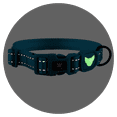 thumbnail image 3 of Toy Doggie Essential Nylon Reflective Collar Blue S for Small Dogs, 3 of 12