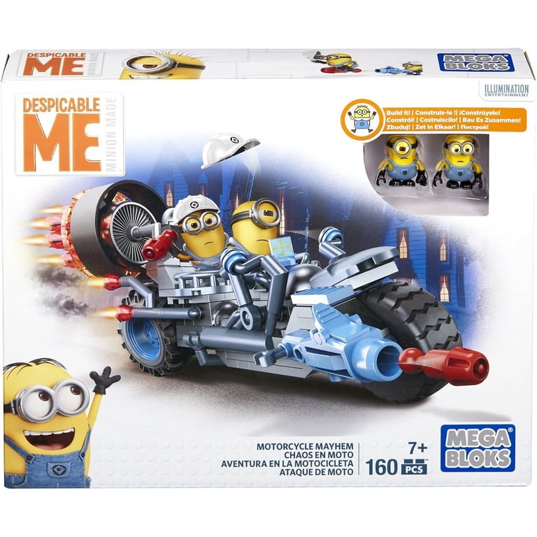 Mega Bloks Despicable Me Motorcycle Mayhem Minions Building Kit