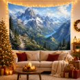 thumbnail image 3 of Mountain Lake Highly with Detailed Consists Bright Soft, Mystical Fantasy for Space Lovers, Galaxy Room Decor, Housewarming Gift, Tapestry Wall Hanging for Bedroom and Dorm, 3 of 7