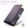 thumbnail image 4 of Case for Google Pixel 8 Pro Wallet Case, Retro PU Leather Flip Case with Magnetic Closure, [RFID Blocking] Card Holder and Kickstand for Men Women, TPU Shockproof Full Protective Case, Purple, 4 of 7