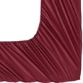 thumbnail image 5 of Elegant Comfort Fitted Sheet Wrinkle-Free 1500 Series 1-Piece Fitted Sheet, Twin/Twin XL Size, Burgundy, 5 of 5