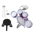 thumbnail image 3 of Ensemble de Batterie pour Enfants, Structure à 6 Oreilles Ensemble de Batterie Jazz Haute Résistance Vibration Uniforme pour Tout-Petits pour Usage Domestique, 3 of 7