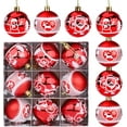 thumbnail image 1 of 9 Pièces Boules de Noël, 60mm Décorations de Boule de Noël Décor pour Arbre de Noël Incassable Boules Rouges Suspension Décorative Boule Ornements pour Décoration de Fête de Mariage Arbre de Noël (Rouge), 1 of 5