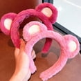 thumbnail image 3 of Eoperou Hair Hoop Non-slip Ultra Soft Cosplay Headdress Plush Bear Ears Plush Headband Hair Accessories, 3 of 7