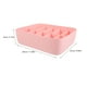 thumbnail image 3 of Caja de almacenamiento de ropa interior Canasta de almacenamiento de plástico Contenedor de almacenamiento apilable con divisor de 10 compartimientos para calcetines de bragas de sostén (Rosa), 3 of 5
