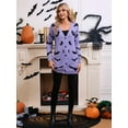 thumbnail image 2 of Women'S Button Cardigan Long Sleeve Loose Casual Knit Cardigan Halloween Bat  M, 2 of 8