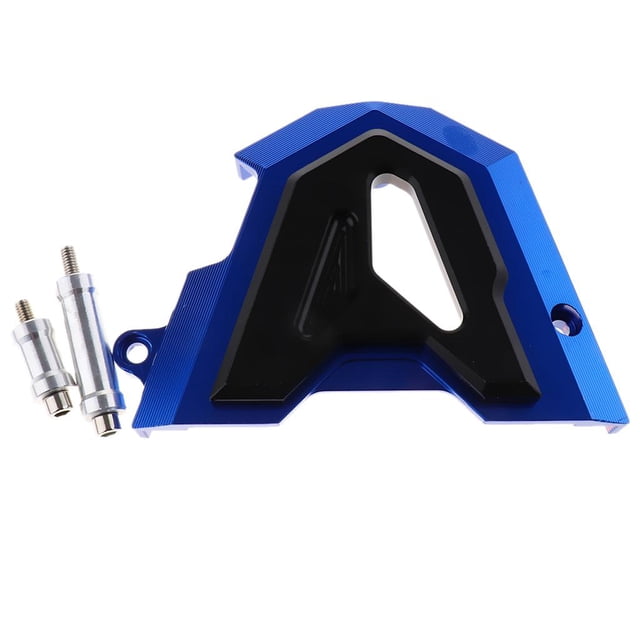 Cubierta de Protección de Cadena de Motor de Rueda Dentada Delantera de Aluminio CNC kusrkot Azul