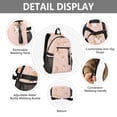 thumbnail image 4 of JIALIOU 14" Laptop Backpack Waterproof Airline Approved Stylish Casual Daypack for Travel Business College Work, Corgi and Footprints, 4 of 8