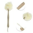 thumbnail image 3 of 1 Pc Long Handle Bath Brush Back Scrubber for Bathroom 14.96" Length Beige, 3 of 6