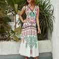 thumbnail image 3 of Sleeveless Dress Palestinian Realistic Tatreez Palestine Traditional Embroidery Art Design 2 drk c, 3 of 5