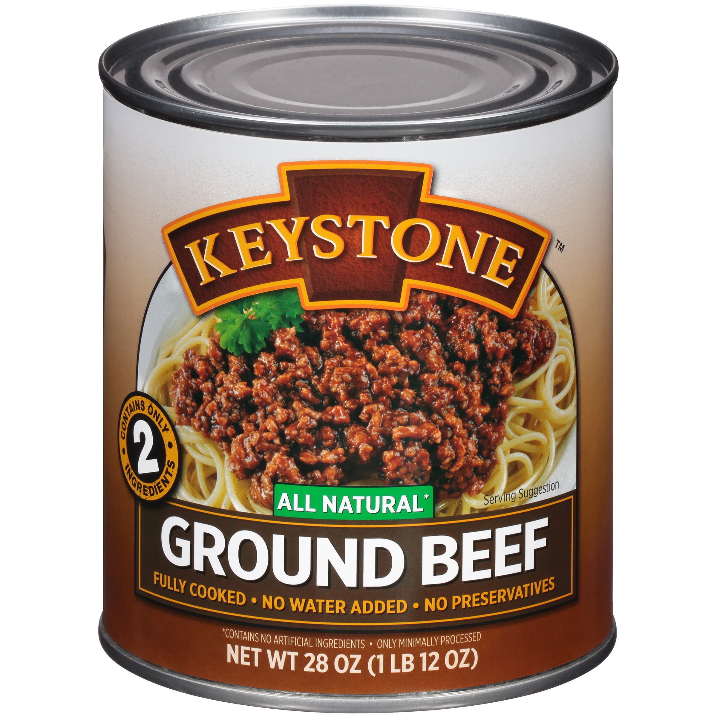 landmænd ebbe tidevand Tilbagetrækning Keystone All Natural Ground Beef, 28 oz Can - Walmart.com