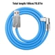 thumbnail image 2 of Cable de carga tipo C de 90 cm y 180 cm, cable de carga rápida USB tipo C, cable de datos USB a tipo C, cable de carga rápida de 120 W, cable de carga rápida de silicona tipo C., 2 of 3