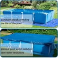 thumbnail image 3 of 20 x 12 Ft Rectangular Pool Ground Cloths, Waterproof PE Swimming Pool Liner Pad, Heavy Duty Above Ground Pool Mat Protector Tarp with Stakes for Pools Bottom Prevents Punctures, 3 of 7