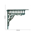 thumbnail image 3 of Vintage Scroll Cast Iron Shelf Bracket Heavy Duty Wall Support with Decorative Swirl Design for Floating Shelves Mantels Kitchen Counter, Black Finish, Includes Installation Hardware, 3 of 7
