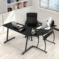 thumbnail image 1 of Escritorio de computadora FurnitureR en L Negro, 1 of 6