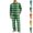 Dark Green, variant on HAJWOH Men's Long Sleeve Plaid Pajama Set with Elastic Drawstring Waist Pants for Home Loungewear