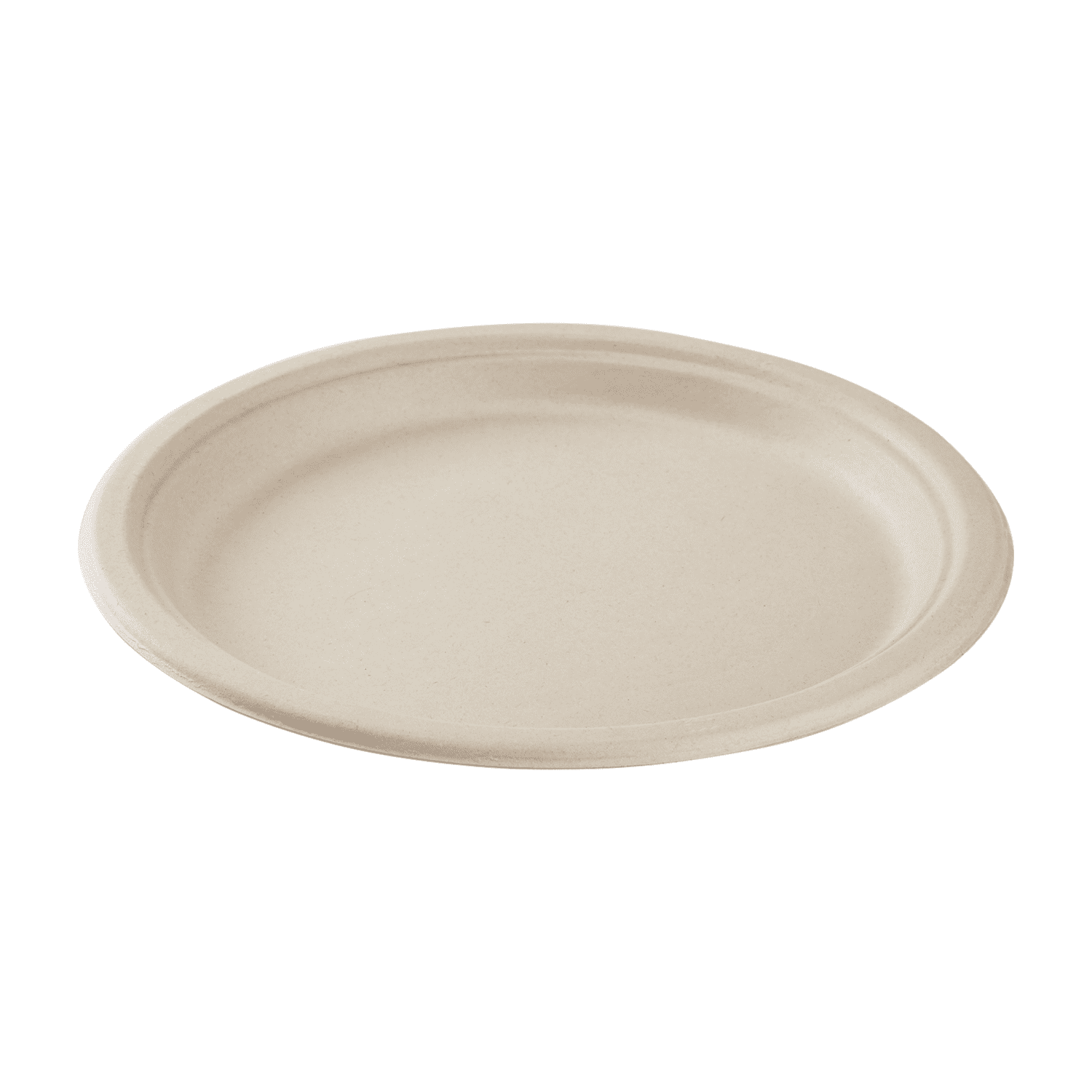 Karat Earth 10'' Paper Round Plates, Molded Fiber, Natural - 500 pcs