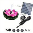 thumbnail image 4 of Fuente Solar Estanque Fuentes de Baño para Pájaros Al Aire Libre Jardín Flotante de Energía Solar (Rosa), 4 of 6