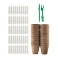 thumbnail image 4 of Kit De 50 Bandejas Para Sembrar Semillas, Macetas De Turba Versátiles Para Jardinería Y Plántulas., 4 of 8