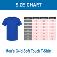 thumbnail image 2 of M&O Gold Soft Touch T-Shirt for Men, 100% Cotton Short Sleeve Taped Neck Royal Tee, XL, 2 of 6