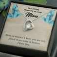 thumbnail image 2 of To Mom Remembrance Message Mom No Worries Forever Necklace w Message Card, 2 of 20