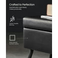 thumbnail image 3 of VASAGLE EKHO Collection - Storage Ottoman Bench Leather Entryway Bedroom Bench 15 Gallons for Bedroom Living Room Loads 660 lb Ink Black, 3 of 8